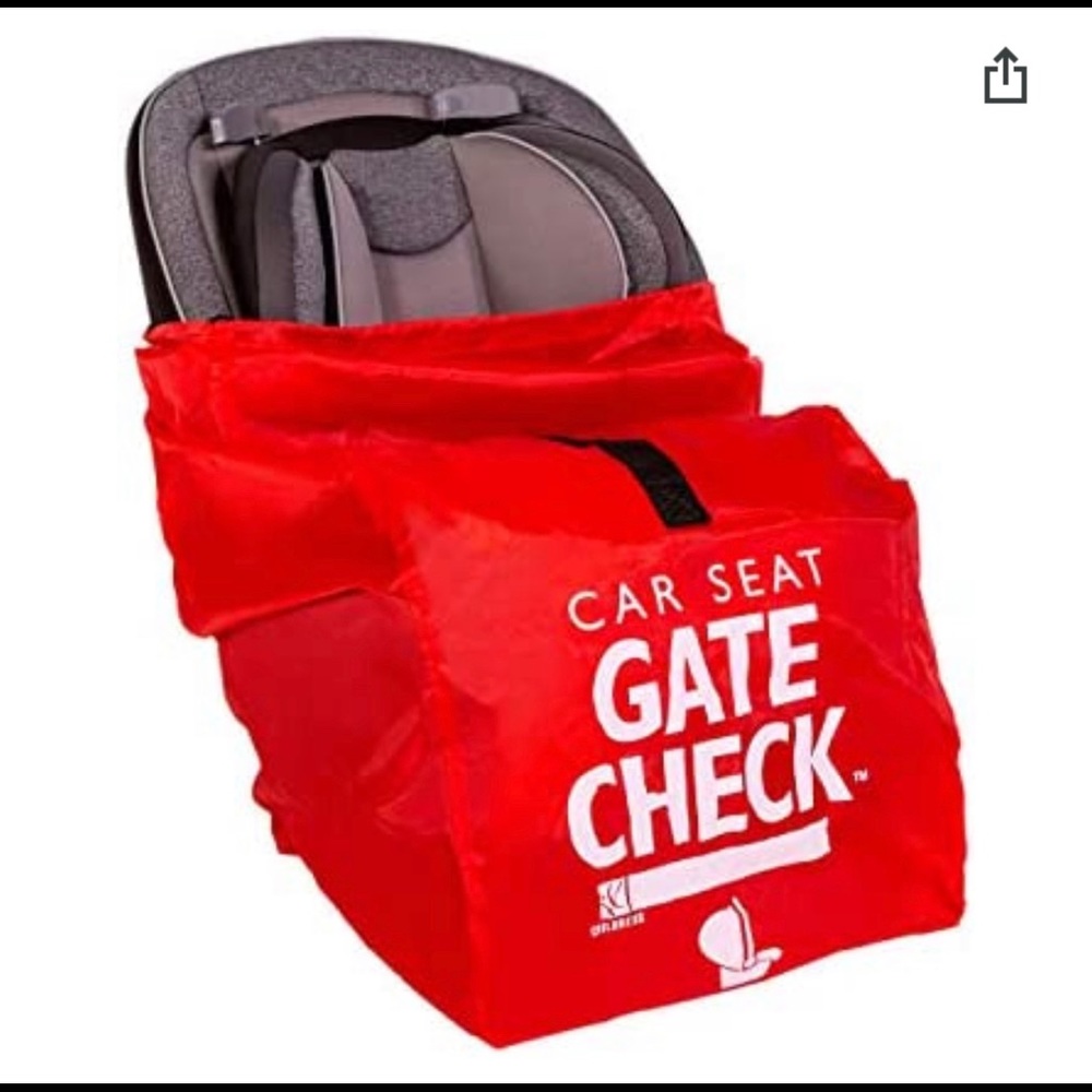 Gate check car seat cover